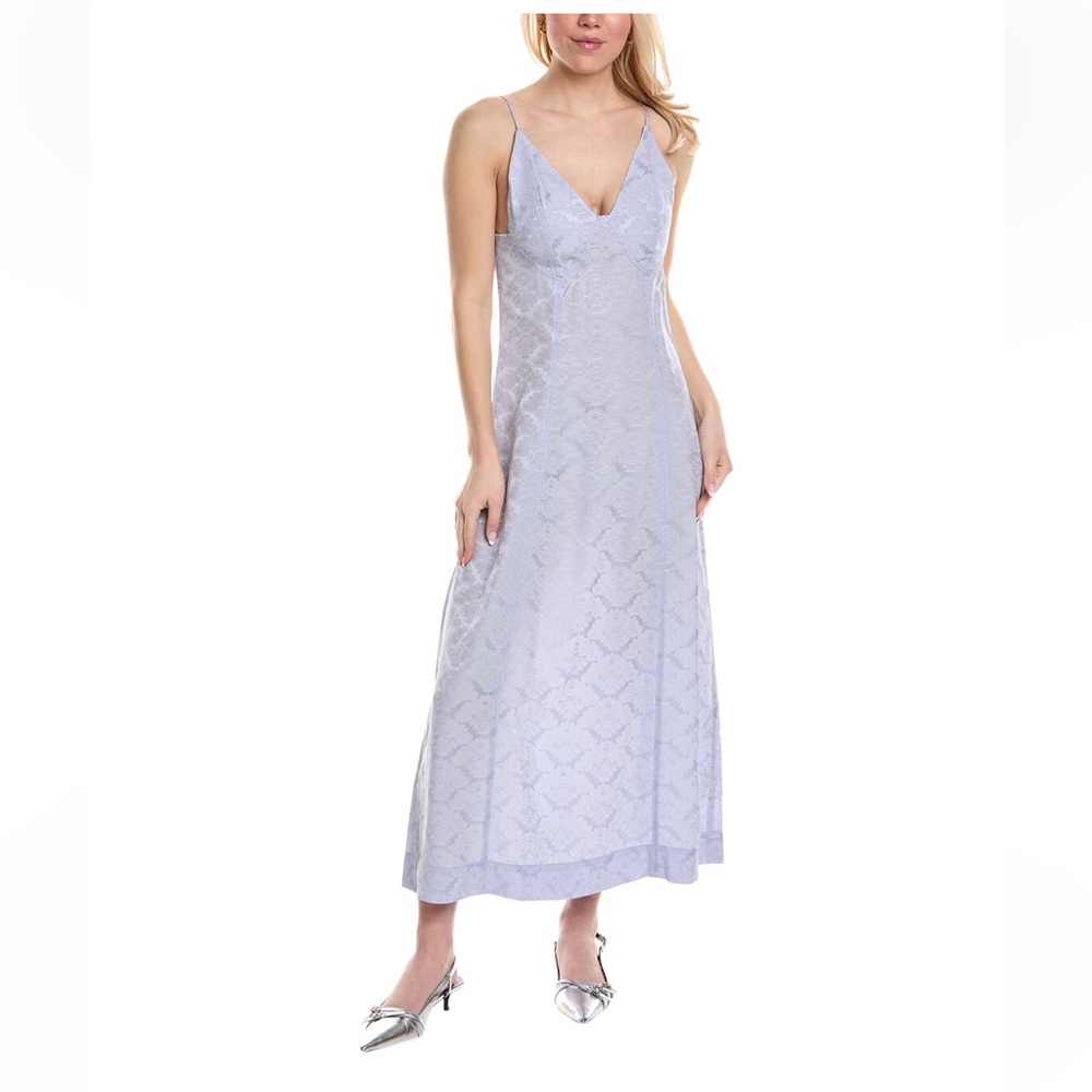 NWT Ganni jacquard slip dress